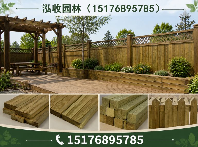 乐东京津冀防腐木工程展示图