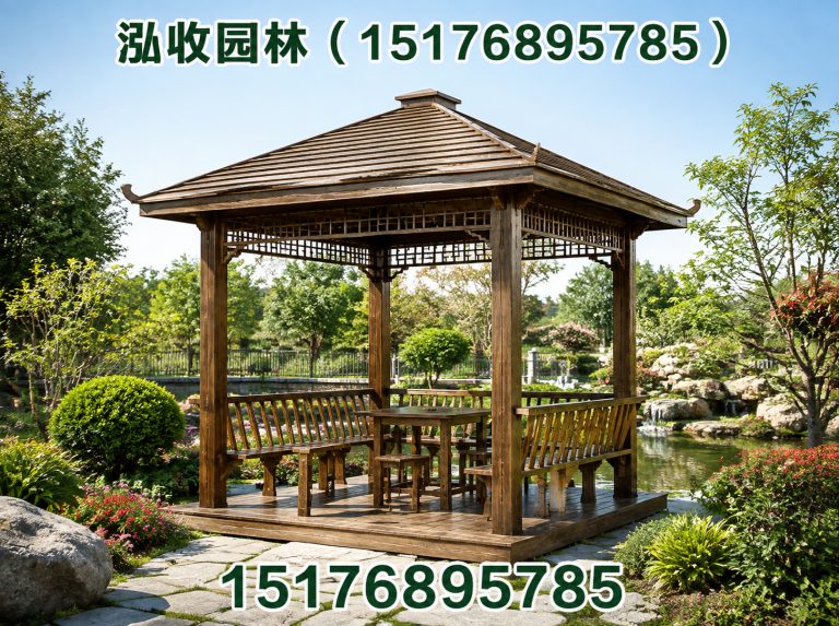 乐东防腐木凉亭展示图